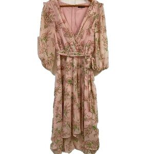 Tommy Hilfiger pink floral dress. Size 14